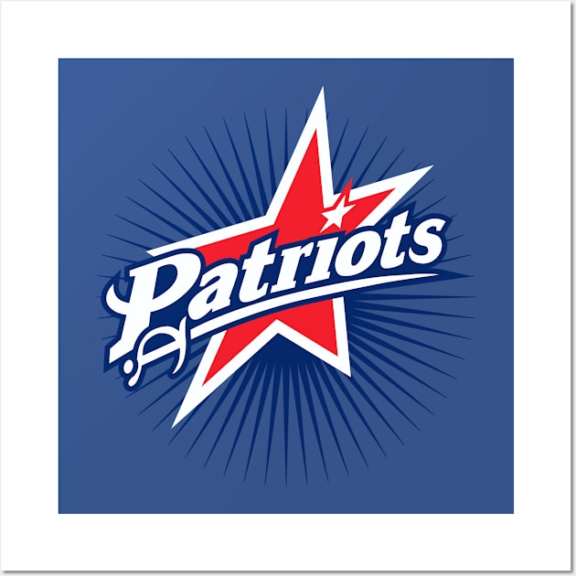 Patriots Sports Logo Wall Art by DavesTees